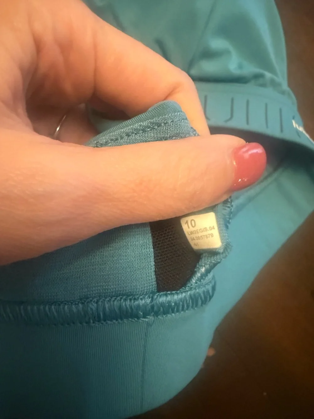 Lululemon Triangle Sports Bra Size 10 Teal Adjustable Straps‎ Light Support Yoga